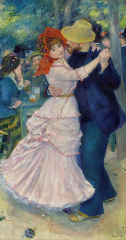 'Baile en Bougival', 1883, de Pierre-Auguste Renoir.