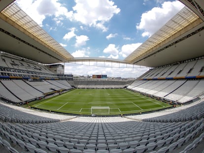 Imagen panorámica del Neo Química, estadio que será sede de un partido de NFL en 2024.