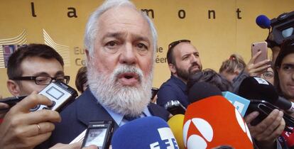 Miguel Arias Ca&ntilde;ete, en una reciente comparecencia en Bruselas.