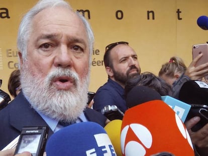 Miguel Arias Ca&ntilde;ete, en una reciente comparecencia en Bruselas.