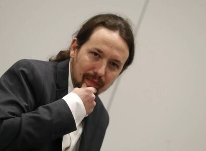 El l&iacute;der de Podemos, Pablo Iglesias. 