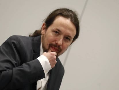 El l&iacute;der de Podemos, Pablo Iglesias. 