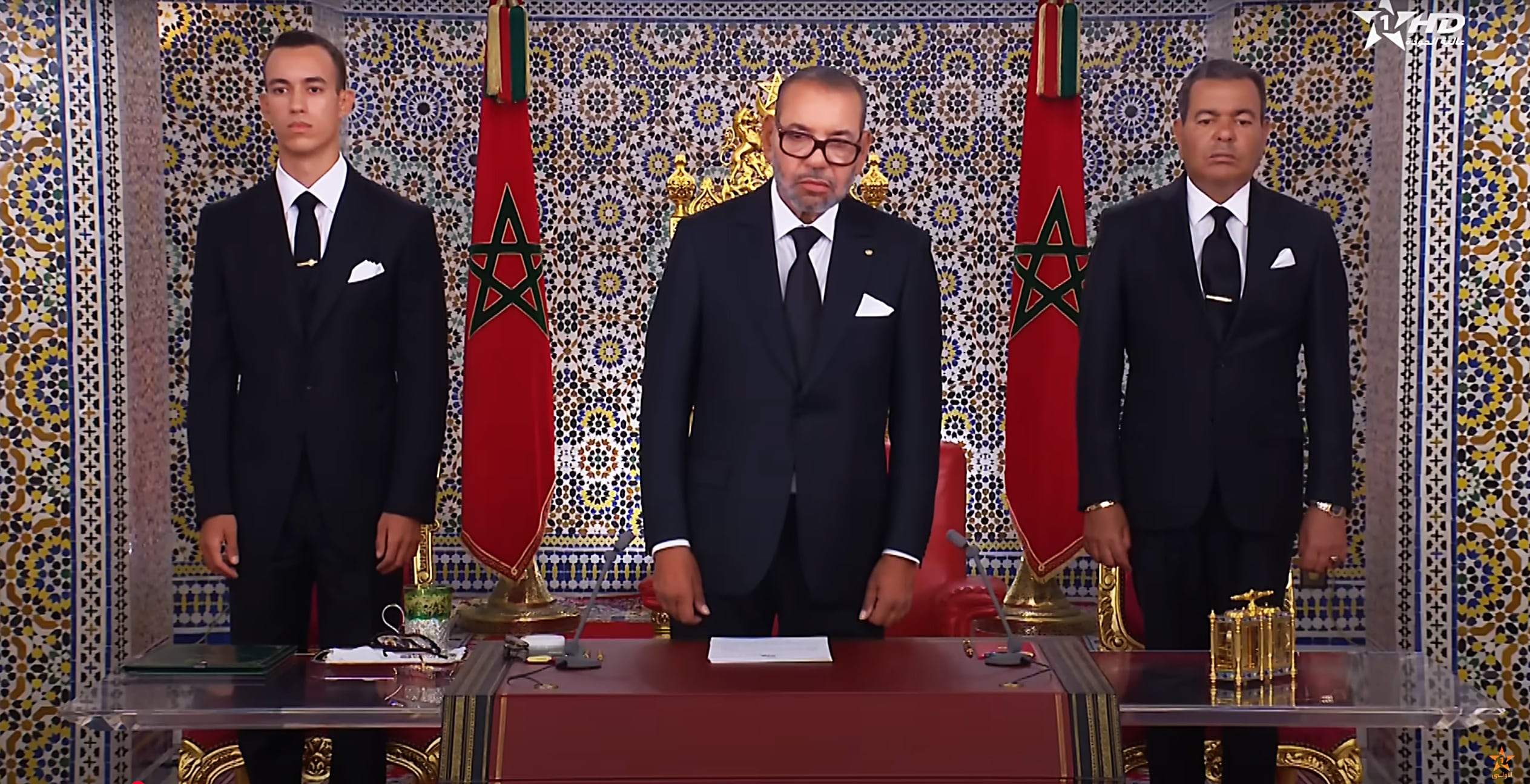 Captura de vídeo del discurso del Rey Mohamed VI, con motivo del 26º aniversario de la Fiesta del Trono, el 29 de julio.