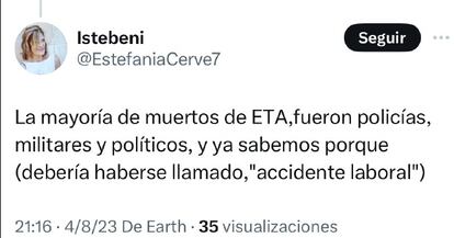 Uno de los mensajes incluidos en la denuncia de UPN que ha provocado las detenciones de este martes.