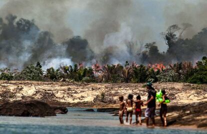 Las islas del Xingú fueron arrasadas para despejar el camino a la construcción de la presa.