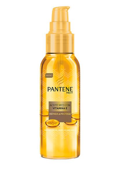 Aceite seco 'Repara y protege' de Pantene. Se absorbe de forma instantánea para nutrir las puntas secas sin dejar acabado graso (4,50 euros).