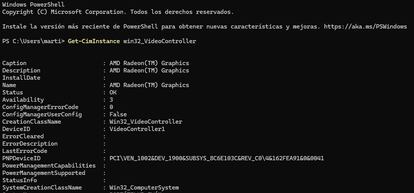 Datos de la gráfica con PowerShell de Windows