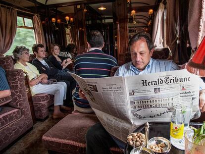 A bordo del Orient Express.