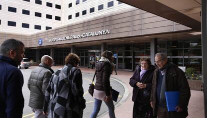 Entrada principal del Hospital General de Cataluña, en Sant Cugat del Vallès.