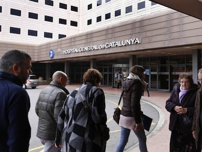 Entrada principal del Hospital General de Catalu&ntilde;a, en Sant Cugat del Vall&egrave;s.