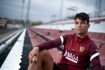 Óliver Torres, en la ciudad deportiva del Sevilla el pasado jueves.