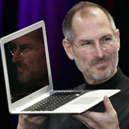 Steve Jobs, en la presentación del MacBood Air de Apple