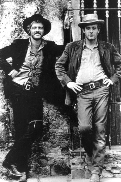 Redford y Newman, en <i>Dos hombres y un destino</i> (1969).