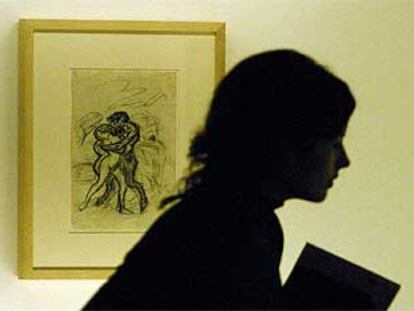 <i>La violación,</i> de Picasso, en la exposición <i>El salvaje europeo</i>.