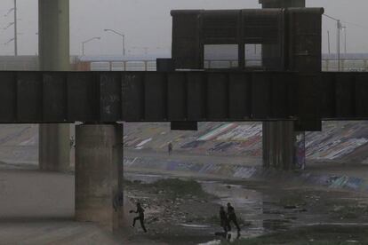 Inmigrantes en Ciudad Juárez, México.