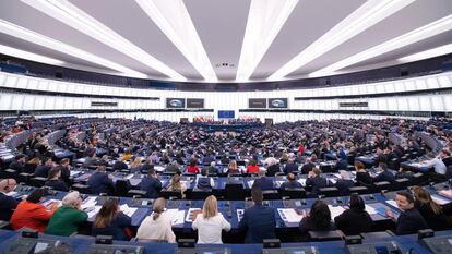 El pleno del Parlamento Europeo en Estrasburgo.