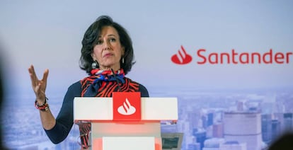 Ana Botín, presidenta de Santander en una imagen de archivo.