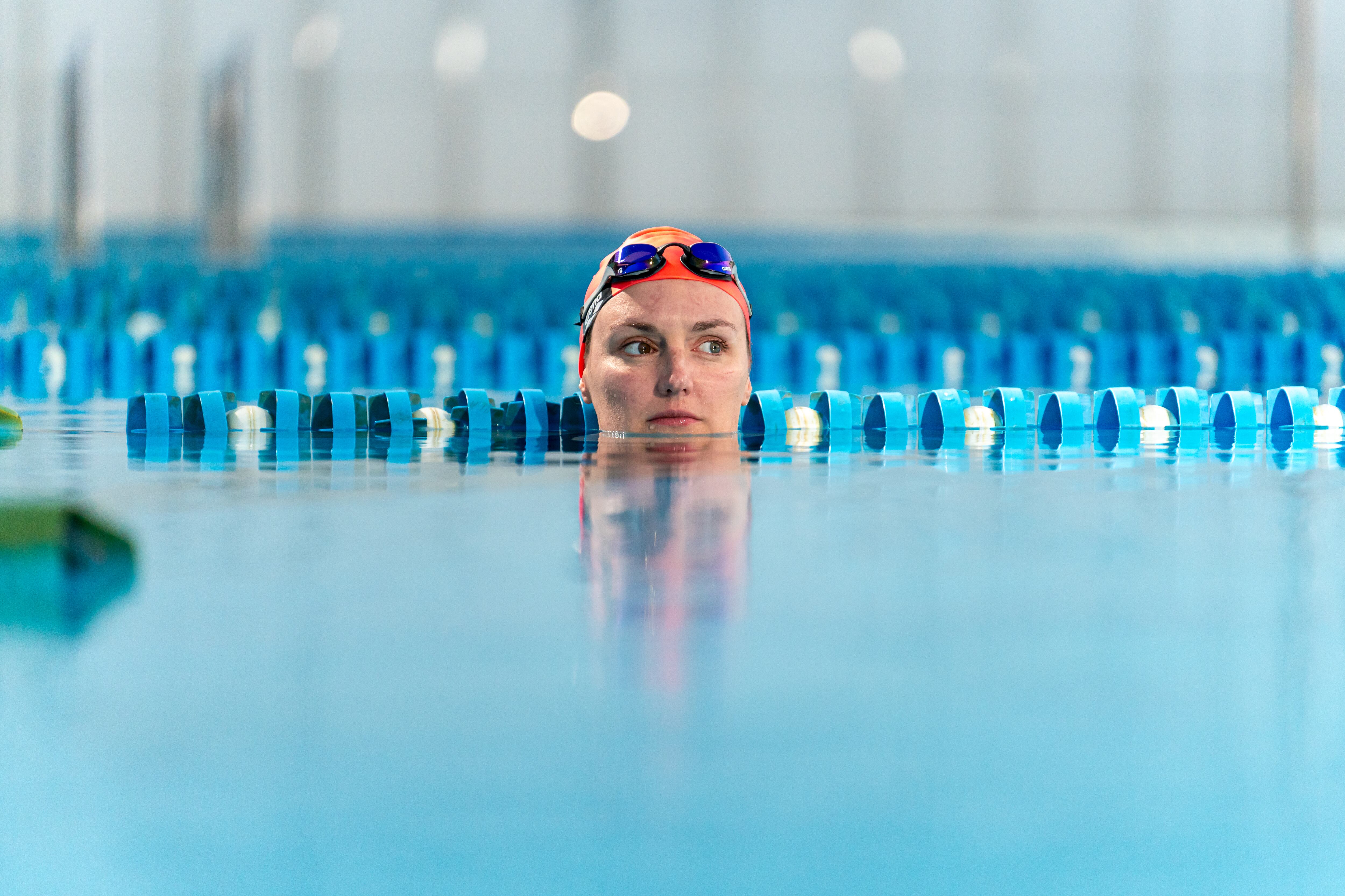 Katinka Hosszú en la piscina del club La Santa, en Lanzarote.