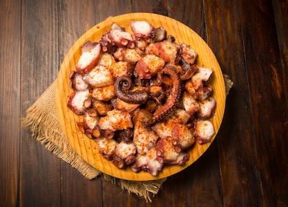 Ración de pulpo gallego