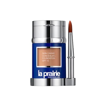 El maquillaje con caviar de La Prairie. La Prairie Skin Caviar Complexion Concealer Foundation (270 euros los 30 ml) es una base cremosa que incorpora SPF 15 y extracto de caviar. Según la firma, crea un acabado aterciopelado y luminoso y además ayuda a mantener la firmeza y elasticidad de la piel.