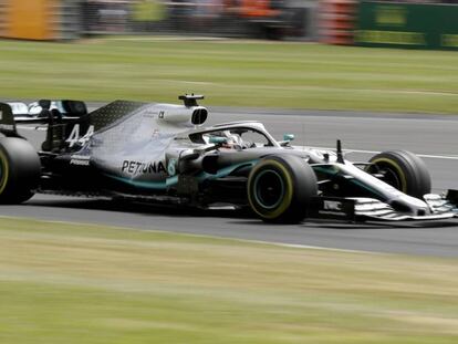 Lewis Hamilton, durante la carrera.