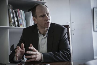 Vincent Belliveau , durante la entrevista.