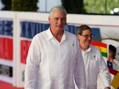 El presidente cubano, Miguel Díaz-Canel, en la última Cumbre Iberoamericana.