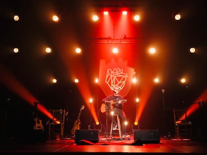 Xavi Sarrià en el Teatro Principal de Valencia.