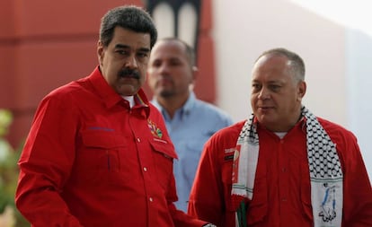 Nicolás Maduro y Diosdado Cabello, a finales de julio en Caracas.