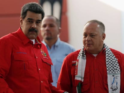 Nicolás Maduro y Diosdado Cabello, a finales de julio en Caracas.