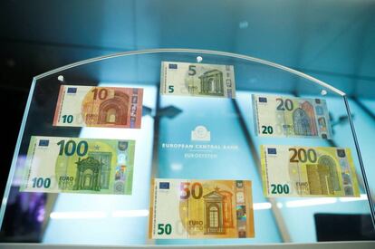 La nueva serie de billetes de euro.