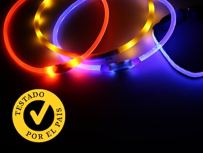 Artículo de EL PAÍS Escaparate que compara a fondo los mejores collares luminosos para perros de 2026