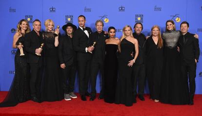 El reparto de 'Big Little Lies' posa en los Globos de Oro el pasado 7 de enero.