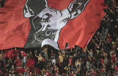 Hinchas de los Xolos de Tijuana, donde jugaba Daniel Gómez