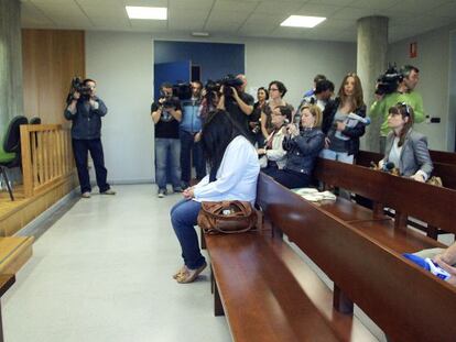 La cuidadora condenada, durante el juicio