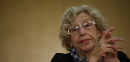 Rueda de prensa de Manuela Carmena en el Ayuntamiento de Madrid © Santi Burgos