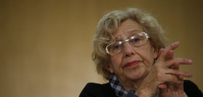 Rueda de prensa de Manuela Carmena en el Ayuntamiento de Madrid &copy; Santi Burgos