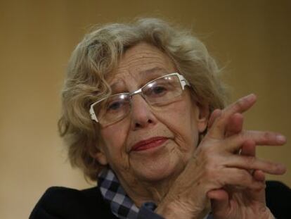 Rueda de prensa de Manuela Carmena en el Ayuntamiento de Madrid &copy; Santi Burgos