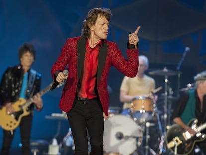 Ronnie Wood, Mick Jagger, Charlie Watts e Keith Richards: de volta ao Brasil após anos de espera.