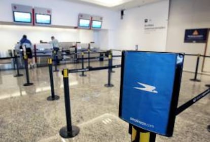 Mostradores de Aerolíneas Argentinas en Buenos Aires (Argentina). EFE/Archivo