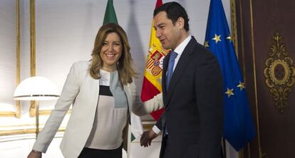 Susana Díaz y Juan Manuel Moreno.