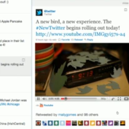 Twitter integra los vídeos en la página de los mensajes.