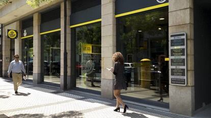 Una sucursal de Correos en el barrio antiguo, en San Sebastián.