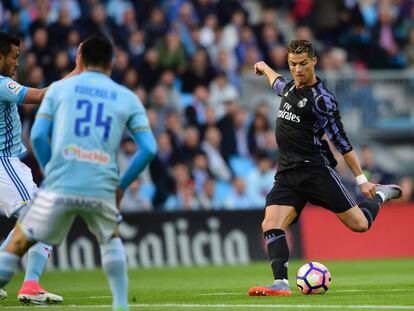 Cristiano marca el 0-1 en Balaídos.