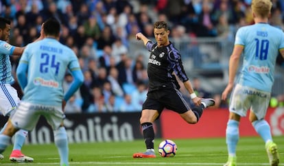 Cristiano marca el 0-1 en Balaídos.