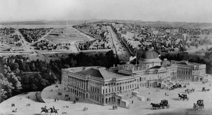 Vista de Washington en 1852. 