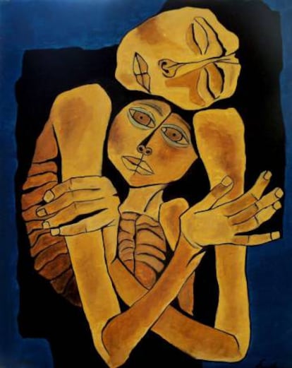 Ternura (1989), pintura de Oswaldo Guayasamín.