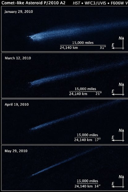 Imágenes captadas por el Hublle y distribuidas por la NASA.