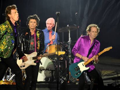 Mick Jagger, Ronnie Wood, Charlie Watts y Keith Richards en un concierto en Pasadena el pasado 22 de agosto.