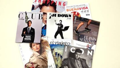 Algunas de las revistas que se publican con EL PA&Iacute;S el fin de semana.